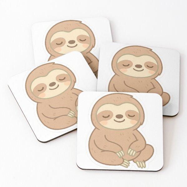 Item preview, Chibi Happy Sloth Sticker designed and sold by StickMint.