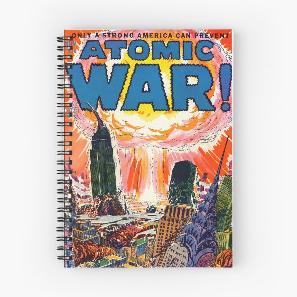 Item preview, Atomic Explosion Over City Comic Style Illustration Poster : Vintage designed and sold by artofuniverse.