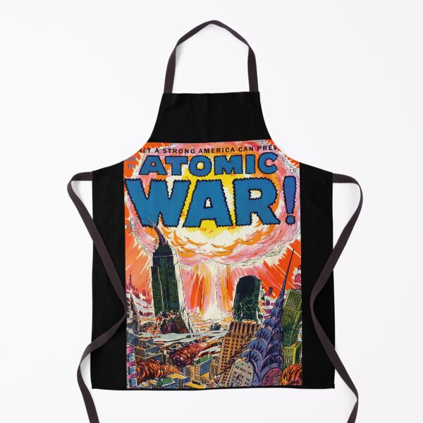 Item preview, Atomic Explosion Over City Comic Style Illustration Poster : Vintage designed and sold by artofuniverse.