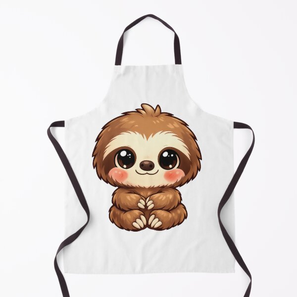 Item preview, Chibi Baby Sloth Cute Front Facing Cartoon Animal MR Zgredzio designed and sold by mr-zgredzio.