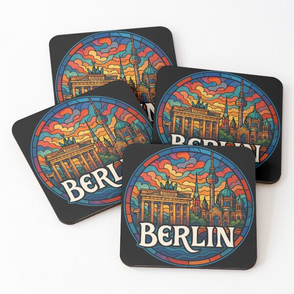Item preview, Berlin Germany Travel Stained Glass designed and sold by TomFrontierArt.