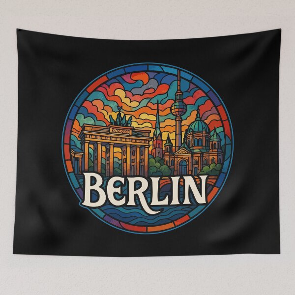 Item preview, Berlin Germany Travel Stained Glass designed and sold by TomFrontierArt.