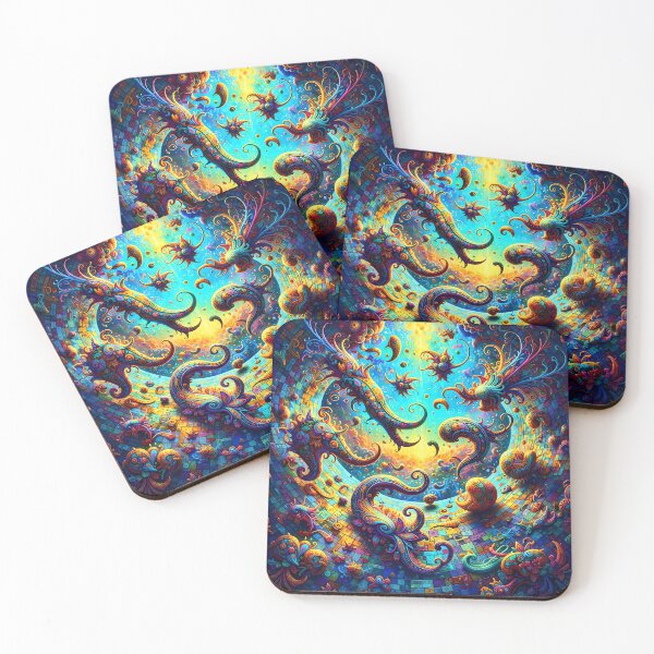 Item preview, Psychedelic Vortex of Color – Abstract Fantasy Art designed and sold by Dragon Desing Graphic .