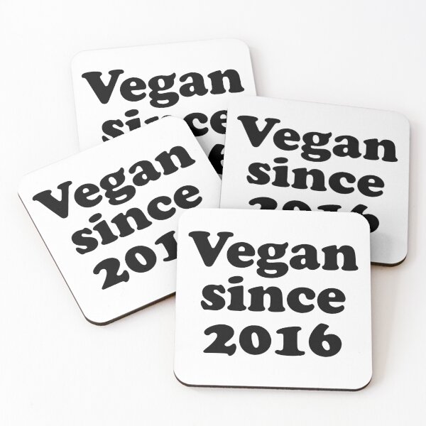 Item preview, Vegan since 2016 how long have you been vegan  designed and sold by Thought2reality.