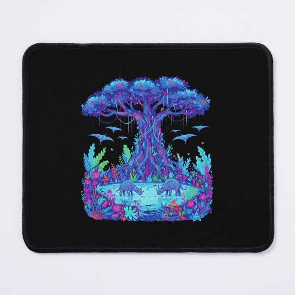 Item preview, Raw Avatar-Inspired Pandora Forest Art – Bioluminescent Fantasy Jungle Nature designed and sold by alllyxispace.
