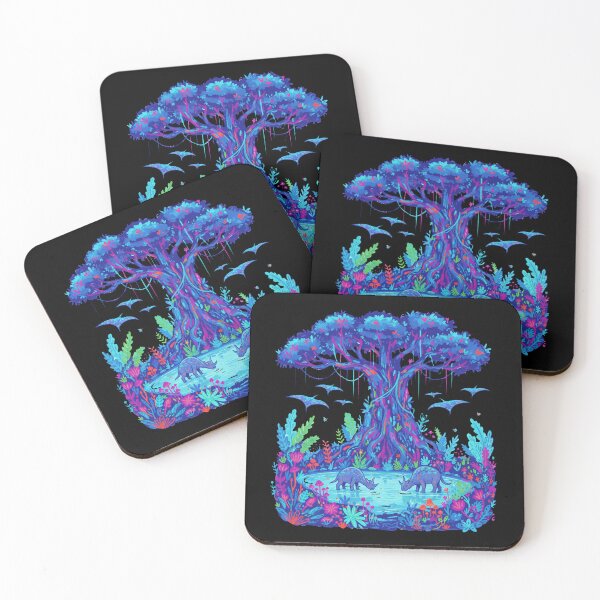 Item preview, Raw Avatar-Inspired Pandora Forest Art – Bioluminescent Fantasy Jungle Nature designed and sold by alllyxispace.