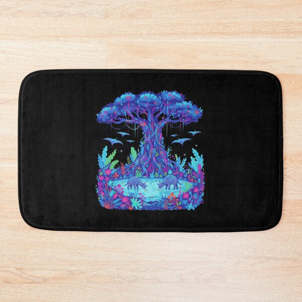 Item preview, Raw Avatar-Inspired Pandora Forest Art – Bioluminescent Fantasy Jungle Nature designed and sold by alllyxispace.