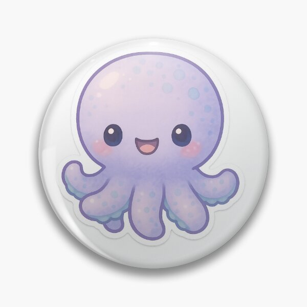 Artikelvorschau, Cozy Cheerful Octopus Sticker entworfen und verkauft von StickMint.