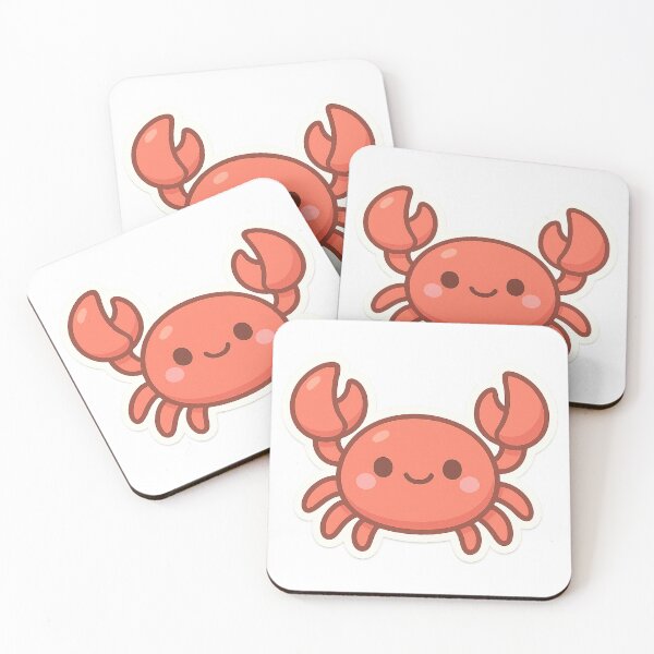 Item preview, Cozy Happy Crab Sticker designed and sold by StickMint.