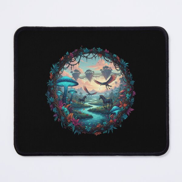 Item preview, Avatar-Inspired Pandora Forest Art – Bioluminescent Fantasy Jungle Nature designed and sold by alllyxispace.