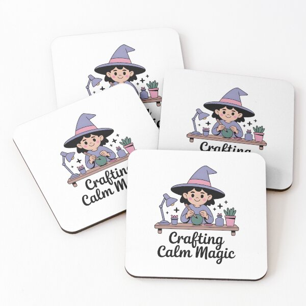 Item preview, Crafting Calm Magic – Cozy Witch Aesthetic Illustration designed and sold by CozySpell.