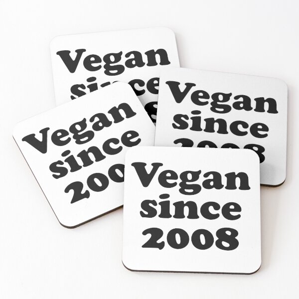 Item preview, Vegan since 2008 how long have you been vegan  designed and sold by Thought2reality.