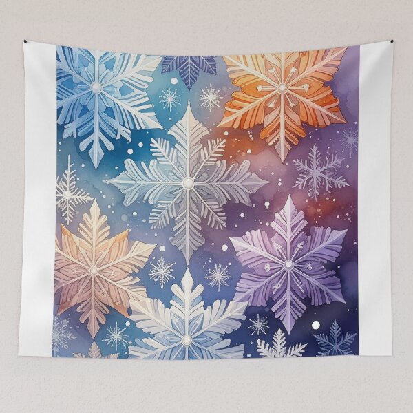 Item preview, Watercolor Snowflakes designed and sold by Little Rituals Studio.