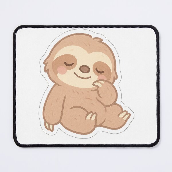 Item preview, Kawaii Happy Sloth Sticker designed and sold by StickMint.