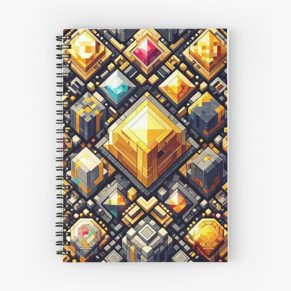 Item preview, Abstract Mineral Ores - Geometric Pixel Pattern designed and sold by Thompika.