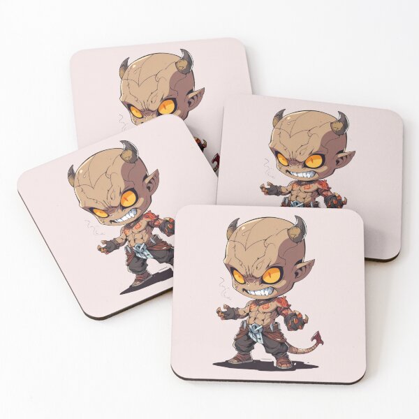 Item preview, Furious Little Chibi Demon Illustration designed and sold by ValeriValera.