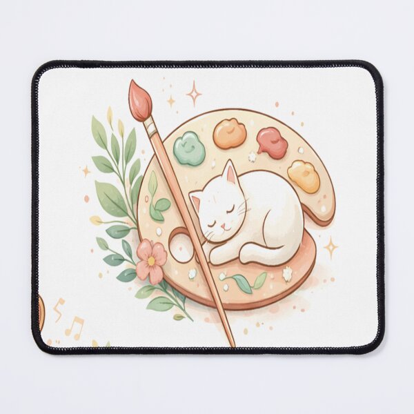 Item preview, Where creativity rests, even the cat dreams in colour. designed and sold by pinkaesthetik.
