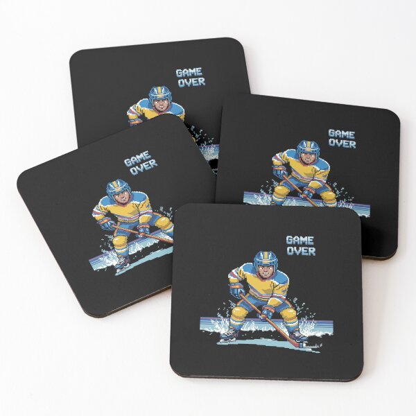 Item preview, 80s Video Game Pixel Art Ice Hockey Player  designed and sold by AquaKiev.