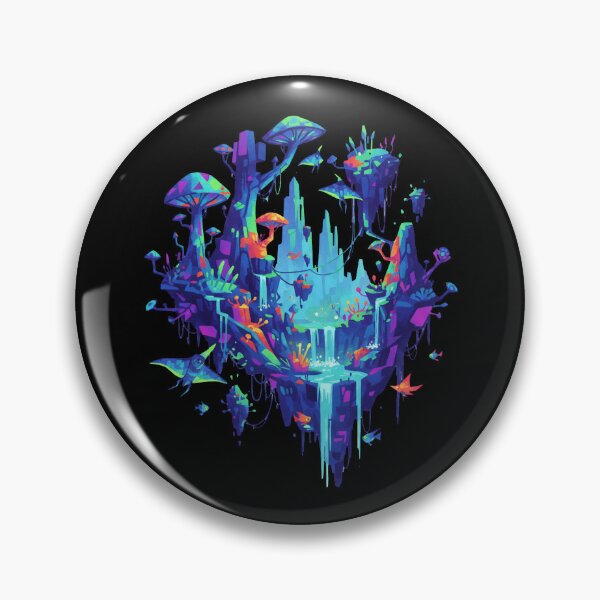 Item preview, Abstract Avatar-Inspired Pandora Forest Art – Bioluminescent Fantasy Jungle Nature designed and sold by alllyxispace.