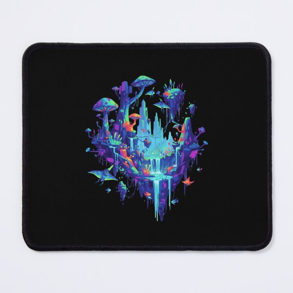 Item preview, Abstract Avatar-Inspired Pandora Forest Art – Bioluminescent Fantasy Jungle Nature designed and sold by alllyxispace.