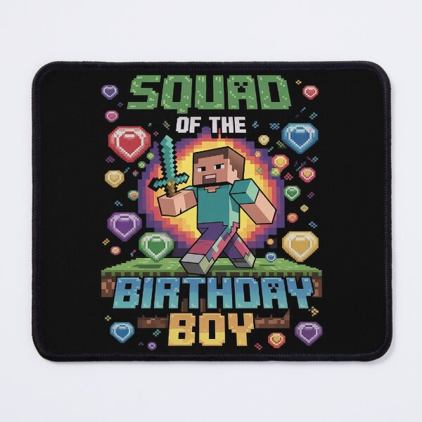 Item preview, Squad Of The Birthday Boy Video Gamer Pixel Number designed and sold by AquaKiev.