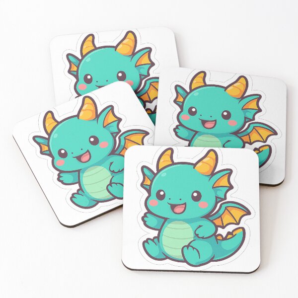 Item preview, Pastel Happy Dragon Sticker designed and sold by StickMint.