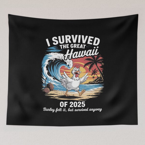Item preview, Womens I Survived Hawaii Tsunami 2025  designed and sold by PowAcademy.