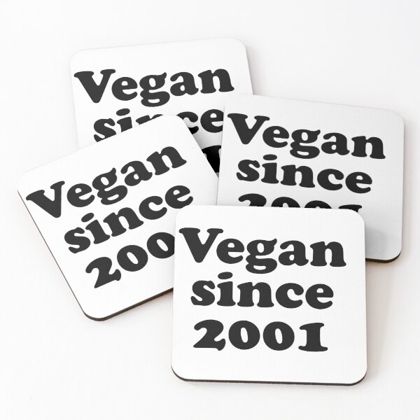 Item preview, Vegan since 2001 how long have you been vegan  designed and sold by Thought2reality.