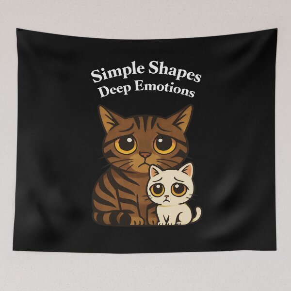 Item preview, Feline Bond – Flat Vector Cats Illustration With Minimal Style designed and sold by NaturEdeN.