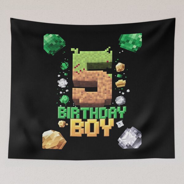 Item preview, 5th Birthday 5 Years Old Video Gamer Pixel  designed and sold by AquaKiev.