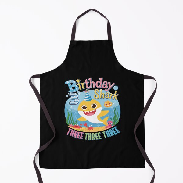 Item preview, 3rd Birthday Kids Shark Party 3 Years Old Boys Girls  designed and sold by PowAcademy.