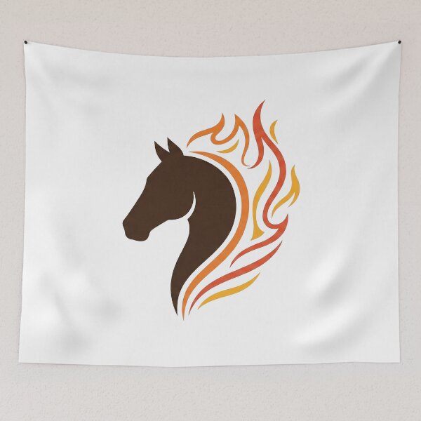Item preview, Fire Horse Logo designed and sold by Clifs-Creations.