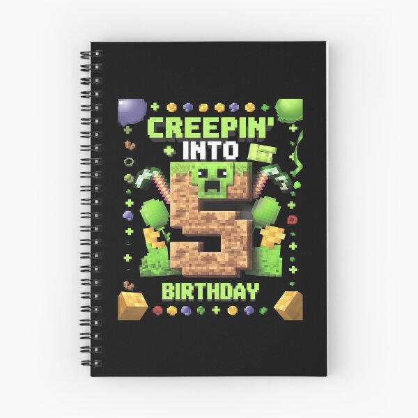 Item preview, 5th Birthday Gamer Pixel Creepin’ Into 5 Video Game Party designed and sold by AquaKiev.
