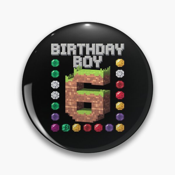Item preview, 6th Birthday Boy 6 Video Gamer Pixel Number Six Bday Party  designed and sold by AquaKiev.