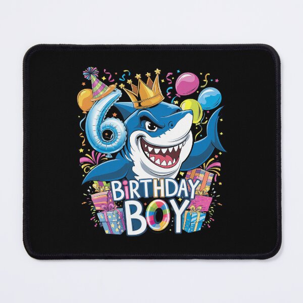 Item preview, 6th Birthday Shark Ocean Theme Party 6 Years Old For Boy designed and sold by PowAcademy.