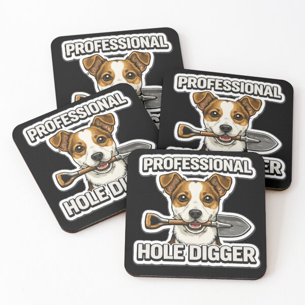 Item preview, Jack Russell Terrier Professional Hole Digger – Funny Dog Shirt & Gift designed and sold by Pulse & Paws | Pop Culture Tees and Stickers.