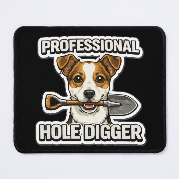 Item preview, Jack Russell Terrier Professional Hole Digger – Funny Dog Shirt & Gift designed and sold by Pulse & Paws | Pop Culture Tees and Stickers.