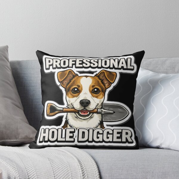 Item preview, Jack Russell Terrier Professional Hole Digger – Funny Dog Shirt & Gift designed and sold by Pulse & Paws | Pop Culture Tees and Stickers.
