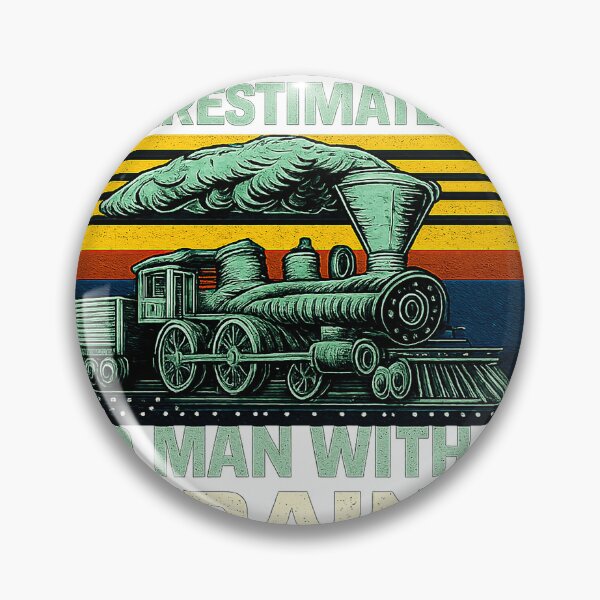 Item preview, Never Underestimate An Old Man With A Train Vintage Locomotive designed and sold by anamul43.