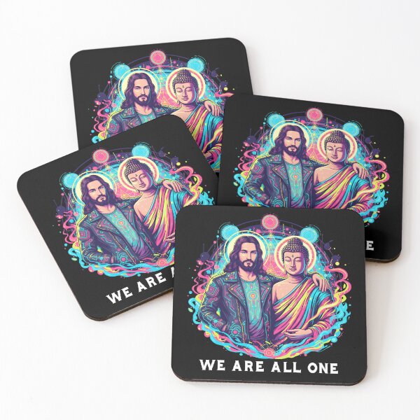 Item preview, We Are All One Jesus and Buddha Spiritual Unity  designed and sold by DrawHandArt.