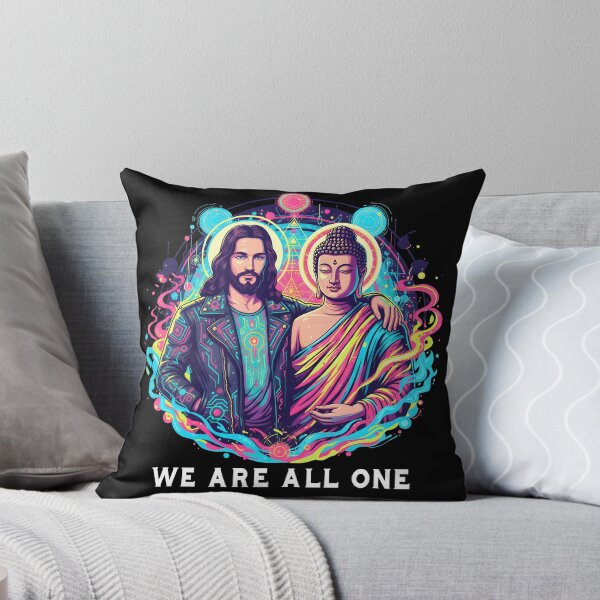 Item preview, We Are All One Jesus and Buddha Spiritual Unity  designed and sold by DrawHandArt.