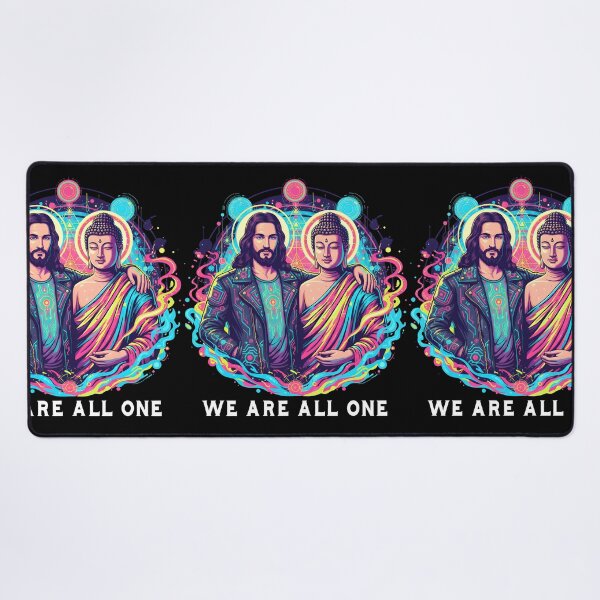 Item preview, We Are All One Jesus and Buddha Spiritual Unity designed and sold by DrawHandArt.