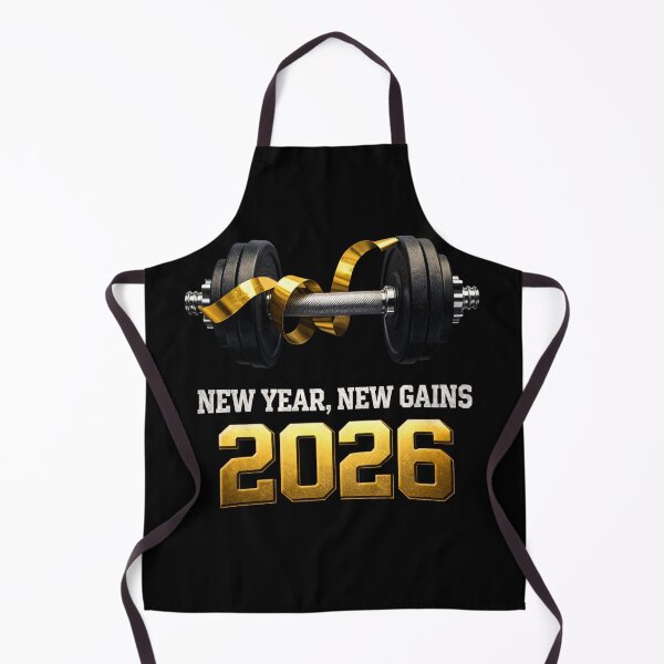 Item preview, 2026 Fitness New Year New Gains – Dumbbell Motivation Gym Workout Design designed and sold by FUIRY .