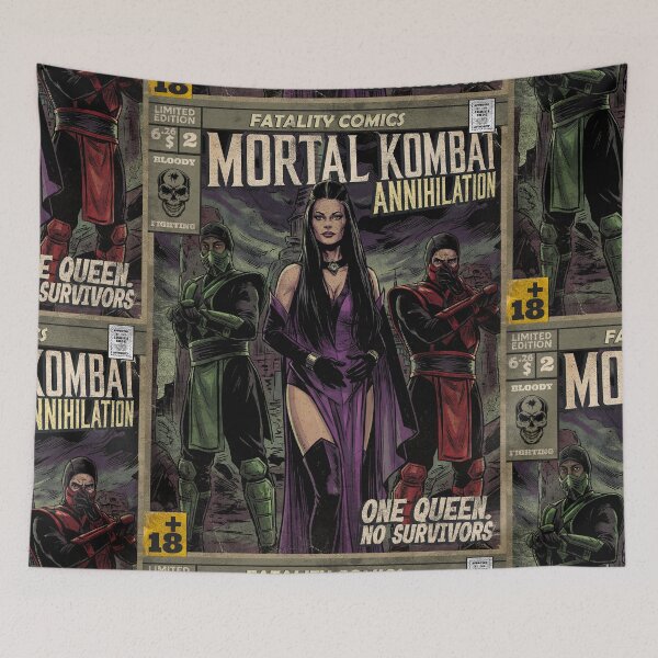 Item preview, Mortal Kombat Annihilation Vintage Comic Cover Art #2 designed and sold by Back2Collage.