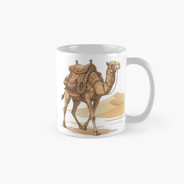 Item preview, Desert Caravan – Vintage Illustration of a Nomad and His Camel designed and sold by ATLANTICSHOOP.