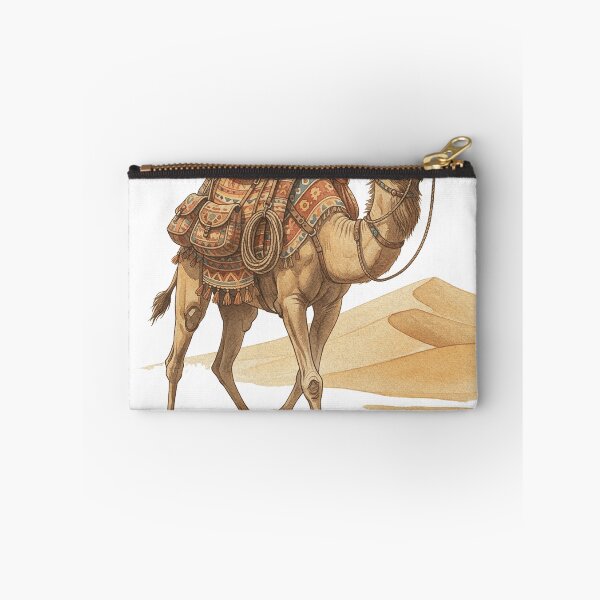 Item preview, Desert Caravan – Vintage Illustration of a Nomad and His Camel designed and sold by ATLANTICSHOOP.