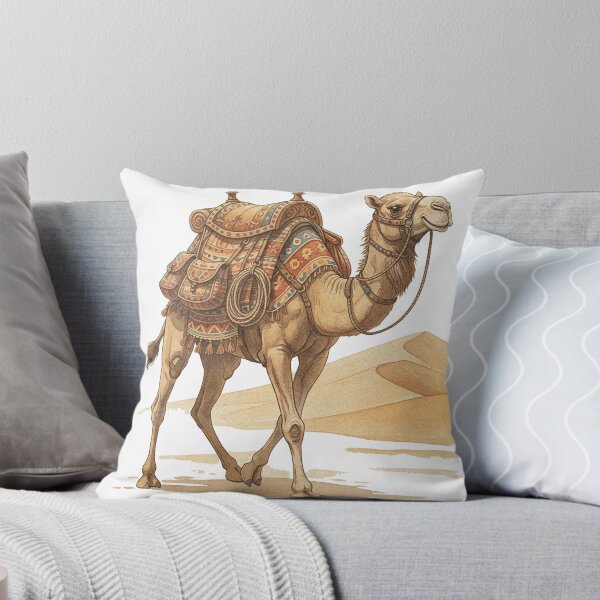 Item preview, Desert Caravan – Vintage Illustration of a Nomad and His Camel designed and sold by ATLANTICSHOOP.