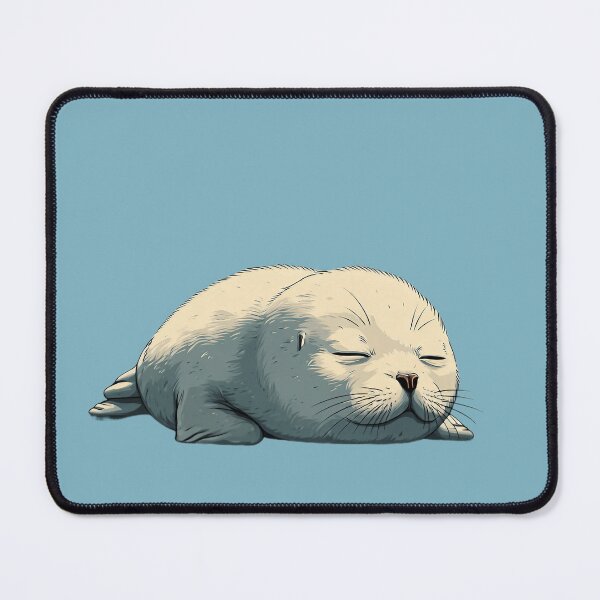 Item preview, Sleeping Baby Seal – Cute Minimal Cartoon Animal Motif designed and sold by Meiersbeste.