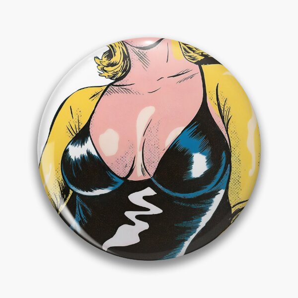 Item preview, Retro pop art comic style blonde in black leotard and red pants designed and sold by Creative88Art.