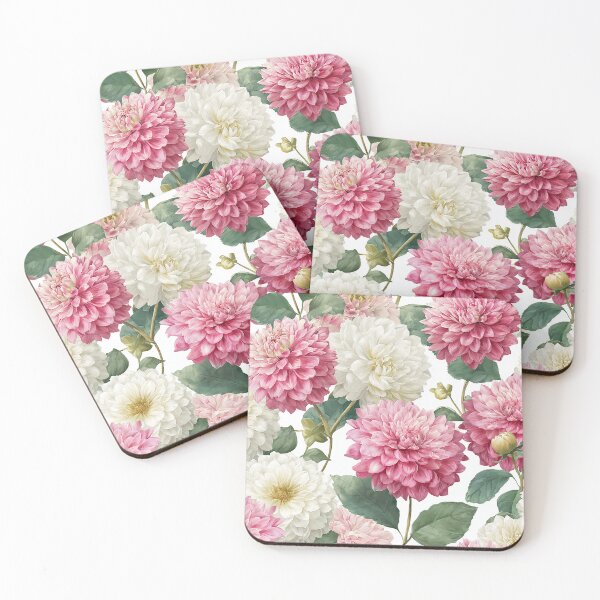 Item preview, Pink & White Dahlias designed and sold by Tina Veenstra.